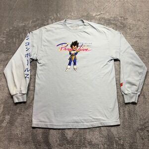 Primitive Dragon Ball Z Shirt Mens Medium Blue Good Vegeta Long Sleeve‎ Tee